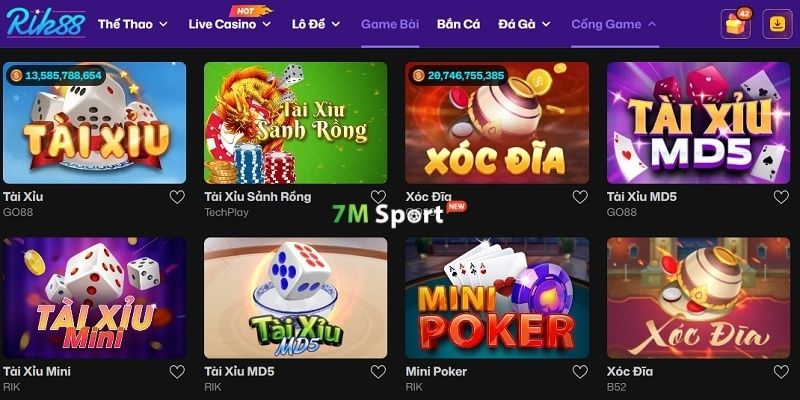 Trải nghiệm giải trí thú vị và hấp dẫn tại RIK88